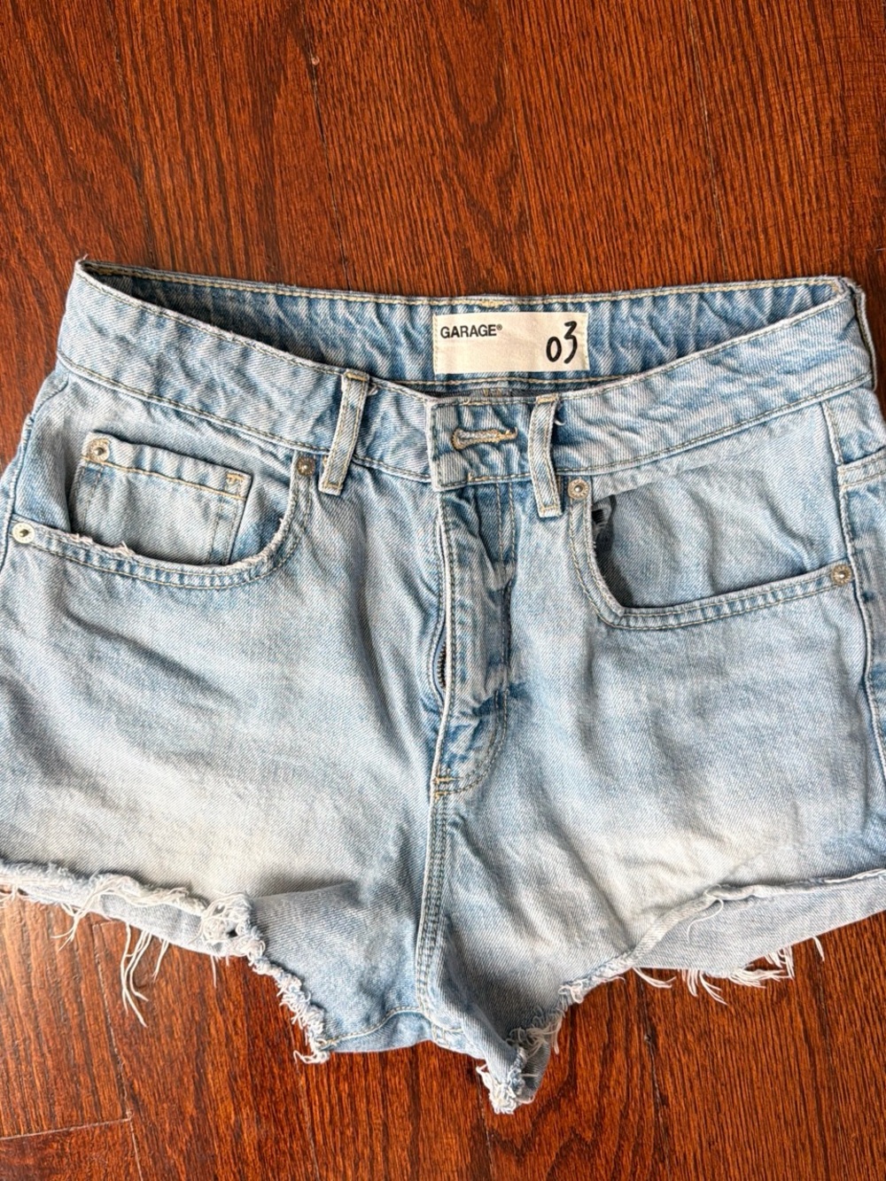 Garage denim festival shorts
